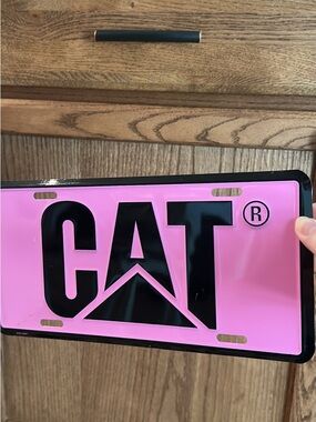 Pink Logo Decorative License Plate -